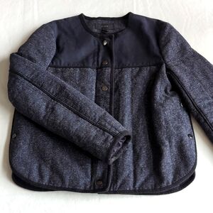 J. Crew Collarless Quilted Jacket